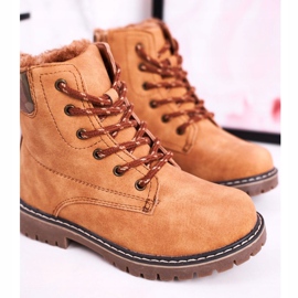 Apawwa Lasten saappaat Loukkaajat lämmitetty turkiksella Camel London beige ruskea 2