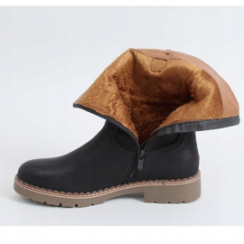 Musta Naisten mustat saappaat 6981 Musta 1