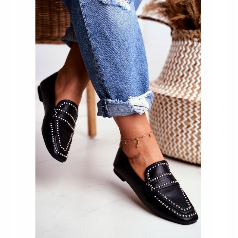 LU BOO Naisten Loafers Lordsy Black Jets Harriet musta 3