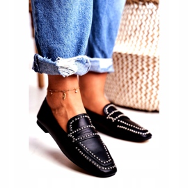 LU BOO Naisten Loafers Lordsy Black Jets Harriet musta 1