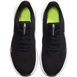 Nike Revolution 5 mustat ja vihreät miesten juoksukengät BQ3204 010 valkoinen 1