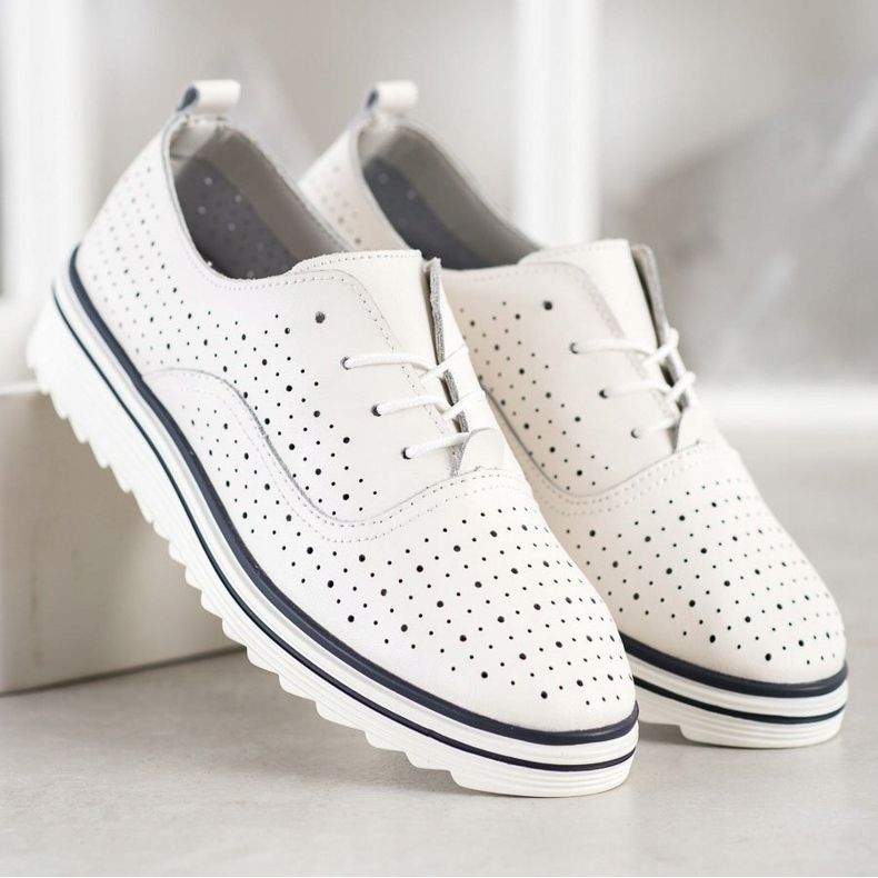 Goodin Avoimet nahkajalkineet valkoinen 2