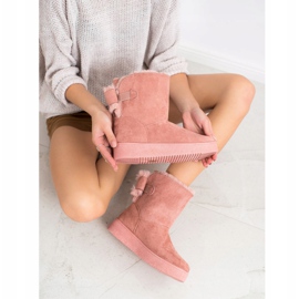 SHELOVET Mukluki jousella vaaleanpunainen 2