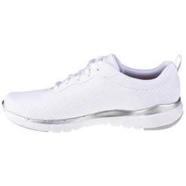 Skechers Flex Appeal 3.0 W 13070-WSL valkoinen hopea 1