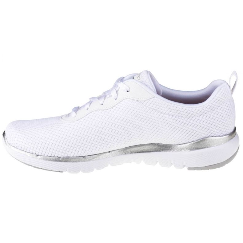 Skechers Flex Appeal 3.0 W 13070-WSL valkoinen hopea 1