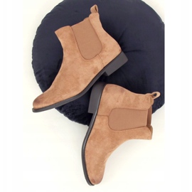 Beige Chelsea -saappaat naisille 8310 Khaki 1