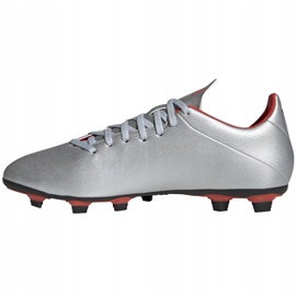 Jalkapallokengät adidas X 19.4 FxG silver F35379 hopea 5