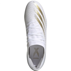 Adidas X Ghosted.3 Mg M FW3543 jalkapallokengät valkokulta kultainen 1