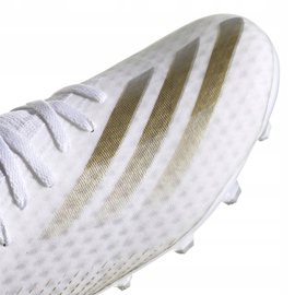 Adidas X Ghosted.3 Mg M FW3543 jalkapallokengät valkokulta kultainen 2