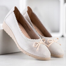 Filippo Tyylikkäät nahkaiset ballerinat monivärinen 2