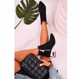 Nicole Naisten saappaat hopea kantapää mokka musta Norah 2