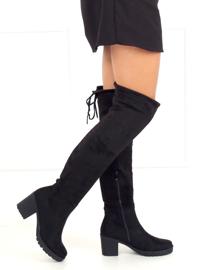 Mustat saappaat, korkokengät PE253P Black Ii Genre 2