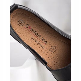 VINCEZA -nahkatossut musta 1