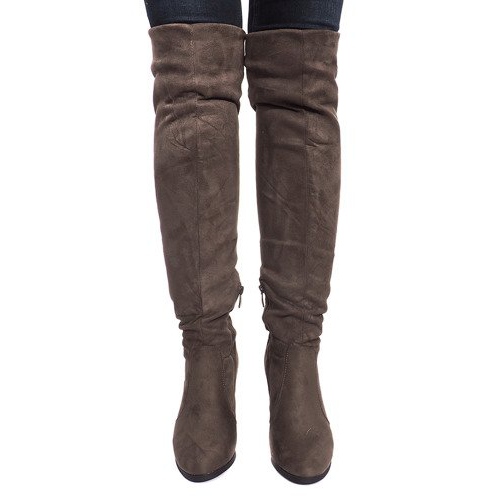 Mokkanahkaiset saappaat baarissa K953 Green vihreä 2