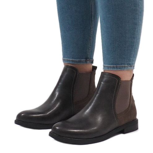 Harmaat eristetyt saappaat 6591 2