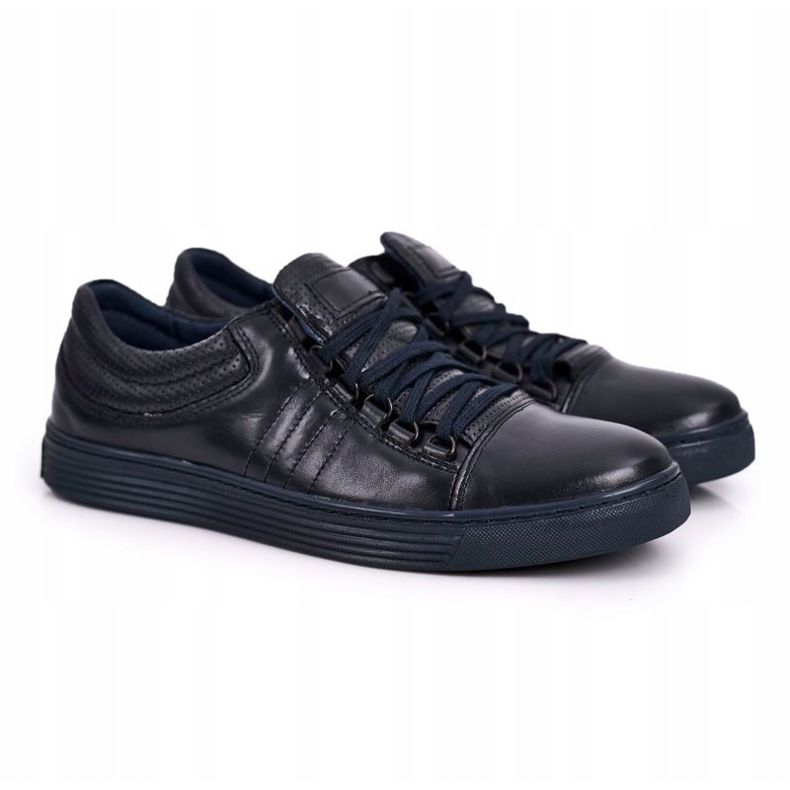 Bednarek Polish Shoes Miesten nahkakengät Lenkkarit Bednarek Navy Blue sininen 2
