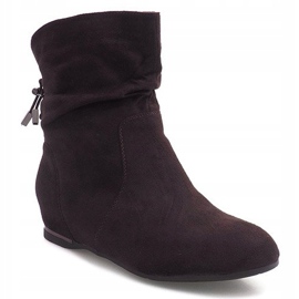 Suede Wedge Boots 030-PA Ruskea 2