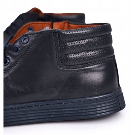 Bednarek Polish Shoes Miesten nahkakengät Lenkkarit Bednarek Navy Blue tummansininen 1