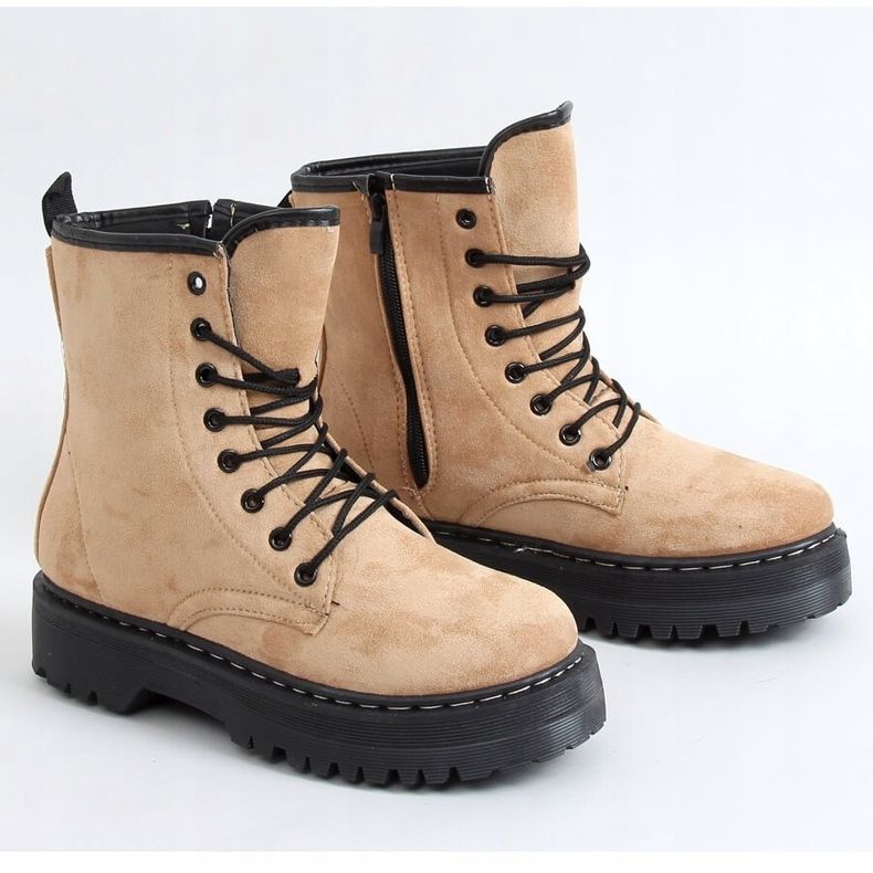 Työntekijät paksulla pohjalla LKS3 Khaki beige 1