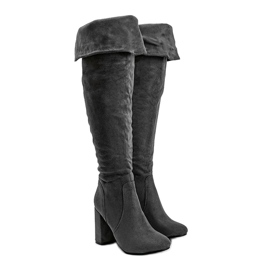 Harmaat, eristetyt saappaat, joissa on pehmeä infrapunapäällinen 1