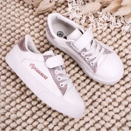 Apawwa Lasten lenkkarit valkoisella Brocade Camilalla valkoinen valkoinen 1