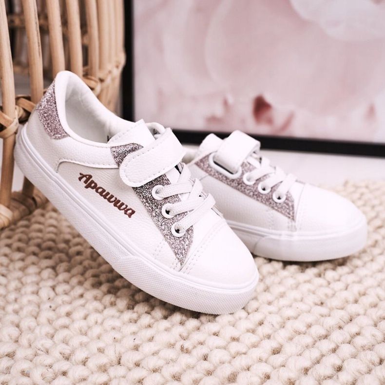 Apawwa Lasten lenkkarit valkoisella Brocade Camilalla valkoinen valkoinen 2