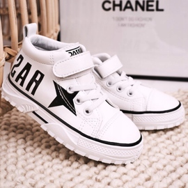 Apawwa Lasten korkeat lenkkarit tarranauhalla, valkoinen 2