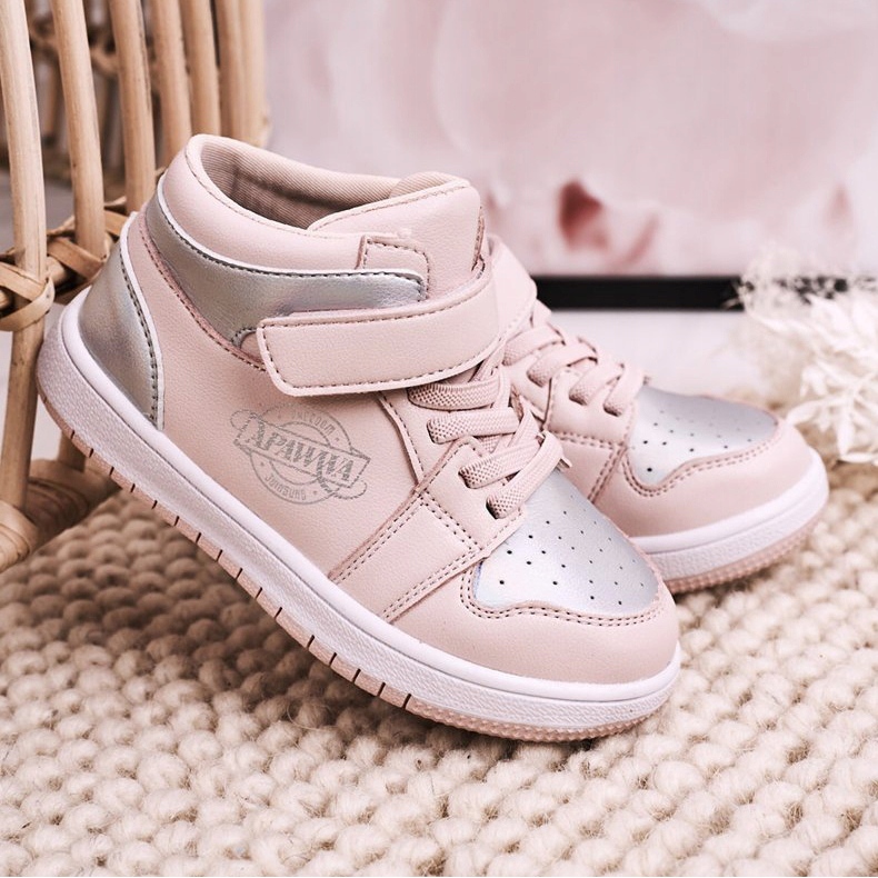 Apawwa Lasten urheilukengät Pinkki Madison vaaleanpunainen hopea 2