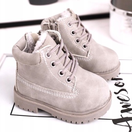 FRROCK Lasten lämpimät trapper -saappaat, harmaa Dexter 1