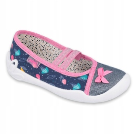 Befado lasten kengät 116X286 tummansininen vaaleanpunainen hopea 1