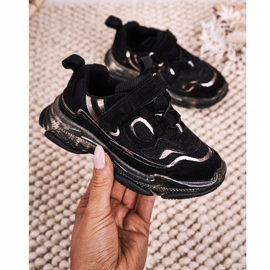 Apawwa Lasten urheilukengät Lenkkarit, joissa läpinäkyvä pohja Musta Bailey 2