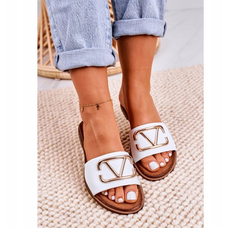 Nicole Naisten klassiset nahkatossut Valkoinen Evie 1