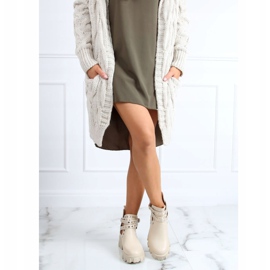 Saappaat, joissa nastat beige NC1127 Beige 2