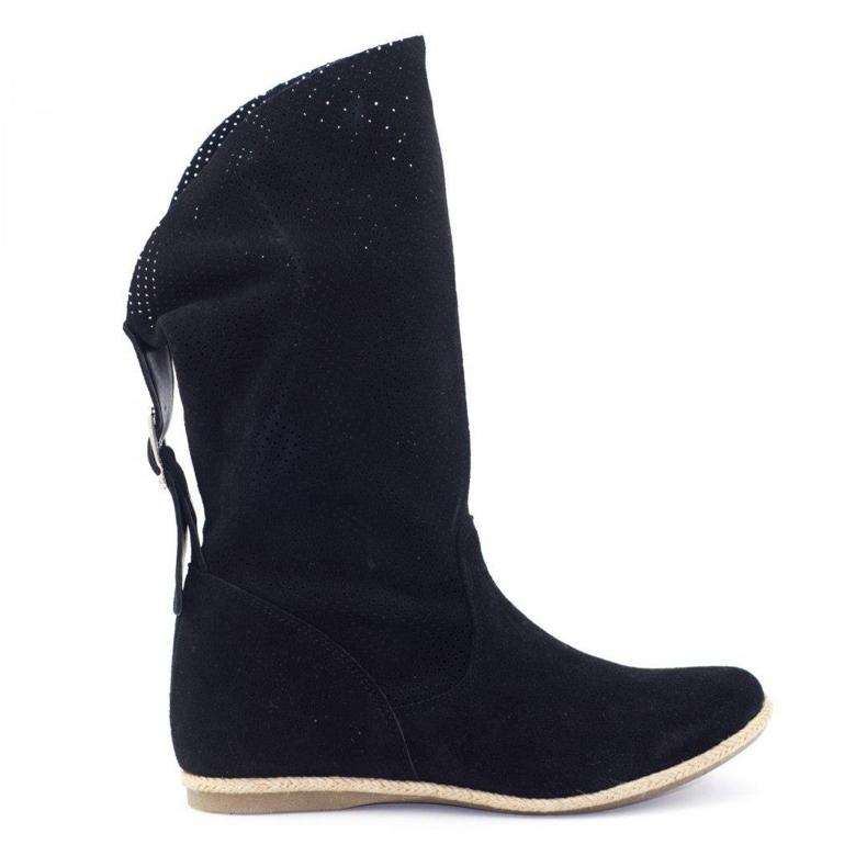 Olivier Elena Musta harmaa saapas 1