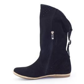 Olivier Elena Musta harmaa saapas 2