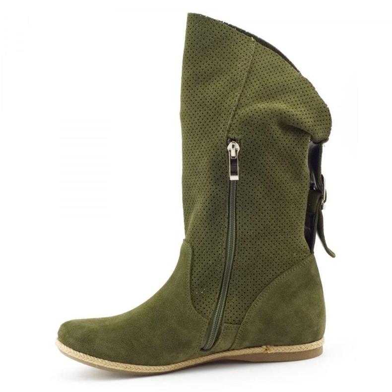 Olivier Elena Green avokkaat saappaat vihreä 2