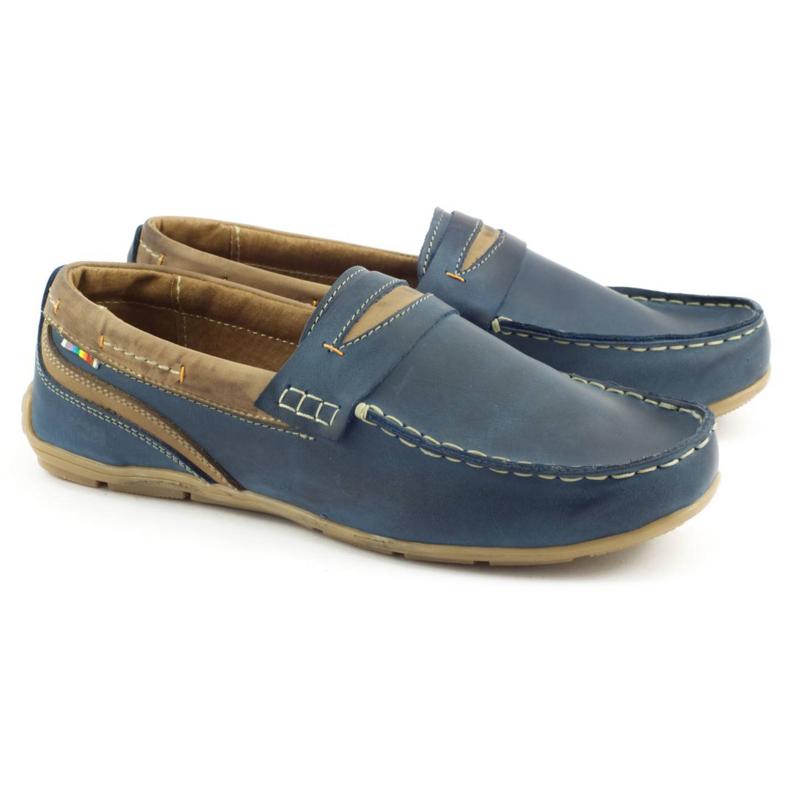 Miesten kengät loafers 295 tummansininen 1