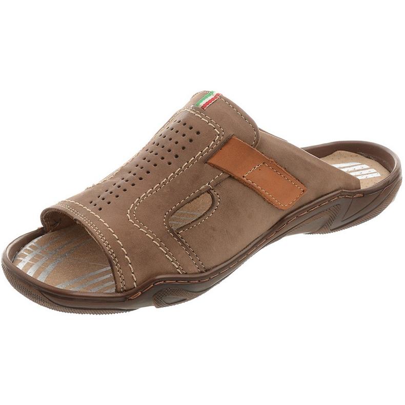 Miesten tossut 307 ruskeat 1