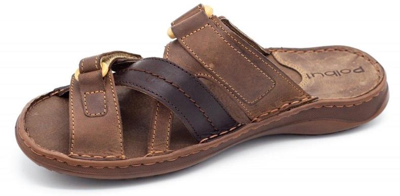 Polbut Miesten ruskeat tossut SA06 2