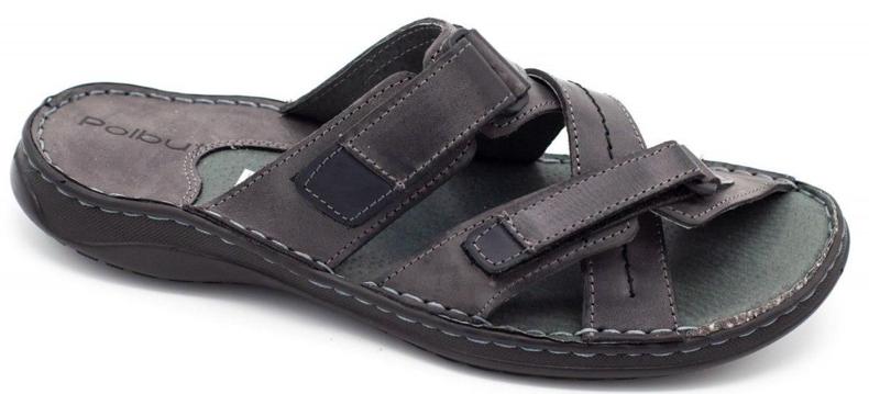 Polbut Miesten harmaat SA06 -tossut 1