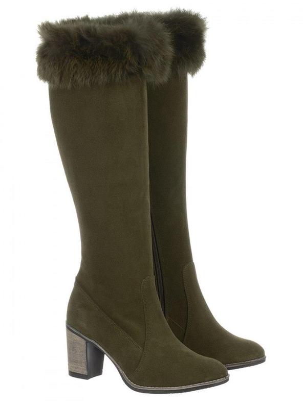 Olivier Diana eristetyt turkisvihreät saappaat 2