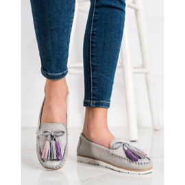 Evento Nahkaiset lenkkarit, joissa on hapsut beige 2