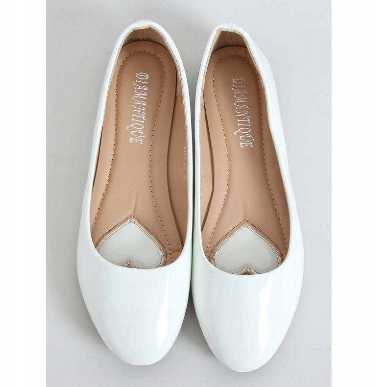 Valkoiset lakatut ballerinat 9988-60 Valkoiset valkoinen 1