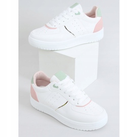 Valkoiset naisten urheilukengät BL218P Pink valkoinen 1