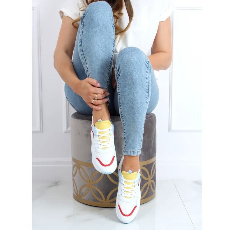 Moniväriset urheilukengät C915 VALKOINEN / SININEN / KELTAINEN monivärinen 1