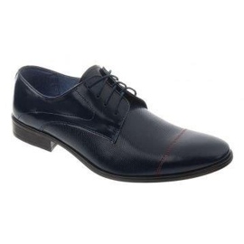Miesten muodolliset kengät 199 navy blue tummansininen 1