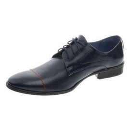 Miesten muodolliset kengät 199 navy blue tummansininen 2