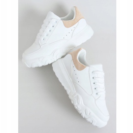 Valkoiset naisten lenkkarit VL124P Beige valkoinen 1