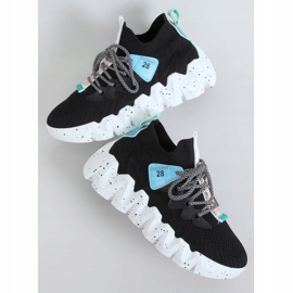 Musta NB387 Mustat korkeapohjaiset urheilukengät 1