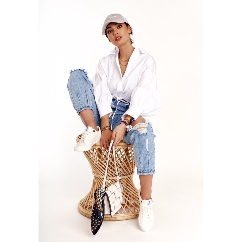 Naisten lenkkarit Big Star White DD274451 valkoinen 1